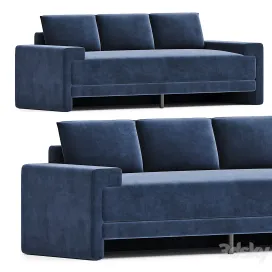 CAMDEN INK BLUE VELVET SOFA